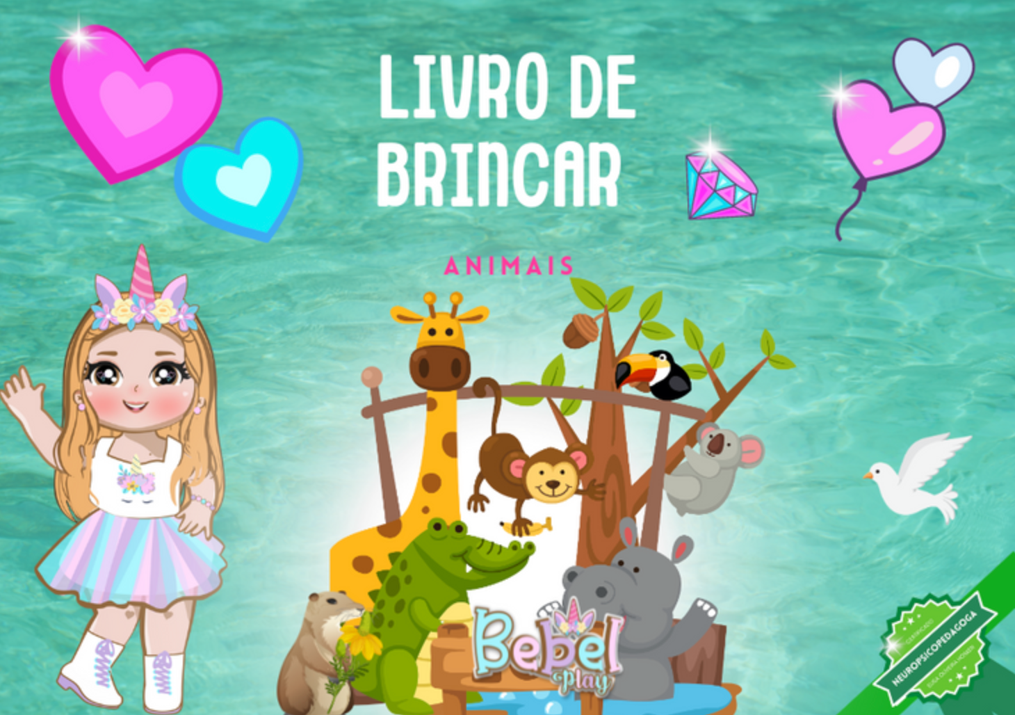 Combo Promocional Livro de Brincar Bebelplay - Animais Digital