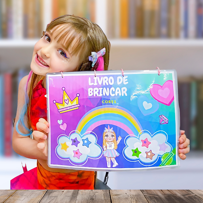 Livro de Brincar Físico Cores - Bebelplay