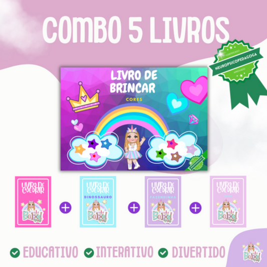 Combo Promocional Livro de Brincar Bebelplay - Cores Digital