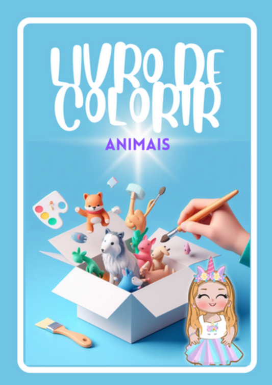 Livro de Colorir Animais - Bebelplay Digital