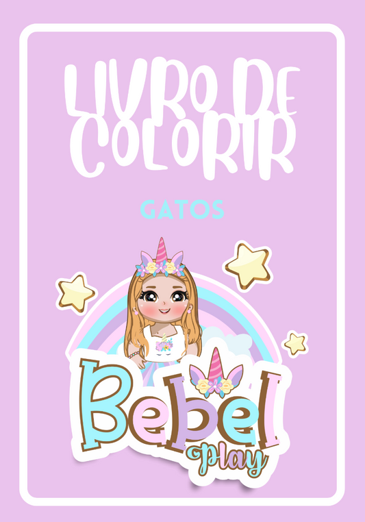 Livro de Colorir Bebelplay - Gatos Digital