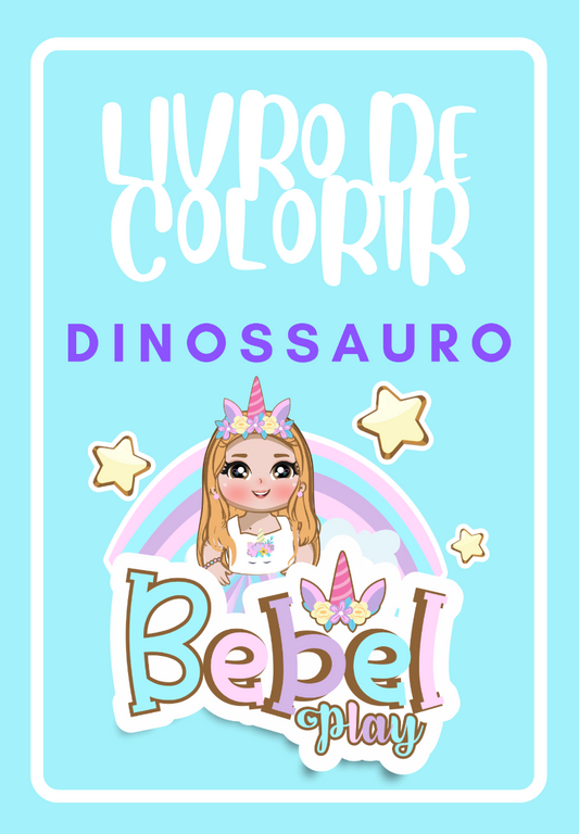 Livro de Colorir Bebelplay - Dinossauro Digital