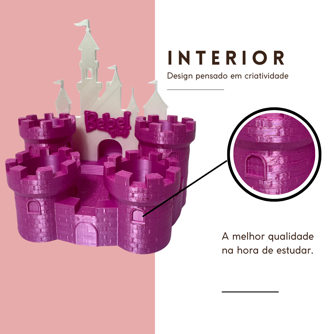 Porta Lápis Castelo Bebelplay - Volta às aulas