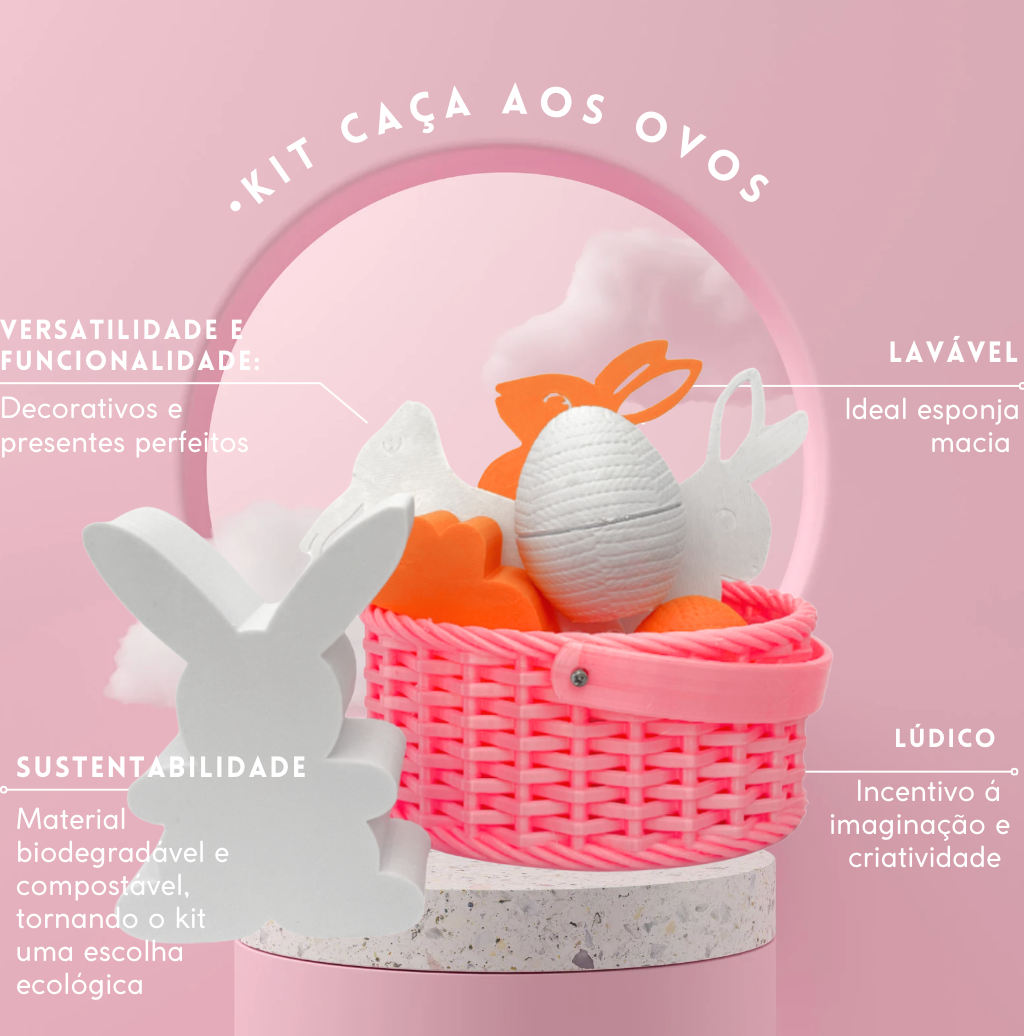 Kit Caça aos Ovos de Páscoa Bebelplay - ConectaPlay